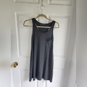 Anti-war Black and White striped Tank Dress Size Small